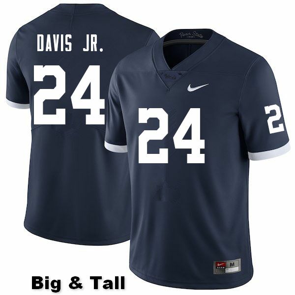 NCAA Nike Men's Penn State Nittany Lions Jeffrey Davis Jr. #24 College Football Authentic Big & Tall Navy Stitched Jersey GYO3098HW